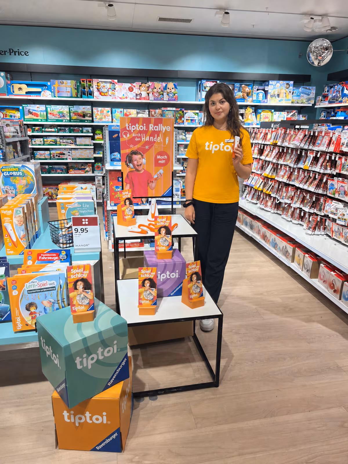 tiptoi Rallye für Kiendl in Manor Filialen und im Buchhandel